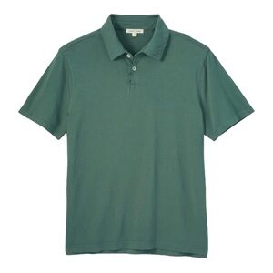 Huckberry Green Short-Sleeve Polo